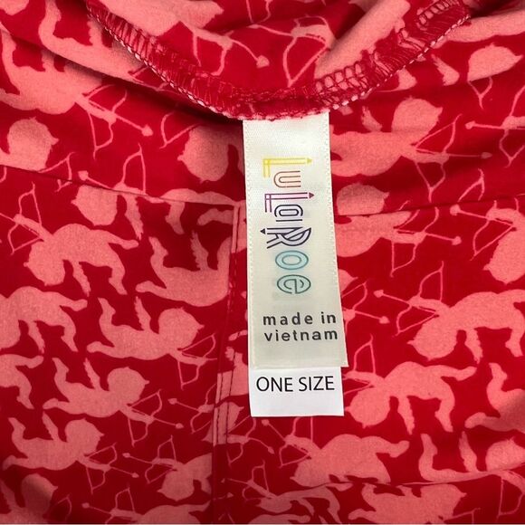 LuLaRoe Valentine's Day Cupid One Size Leggings - Picture 4 of 8